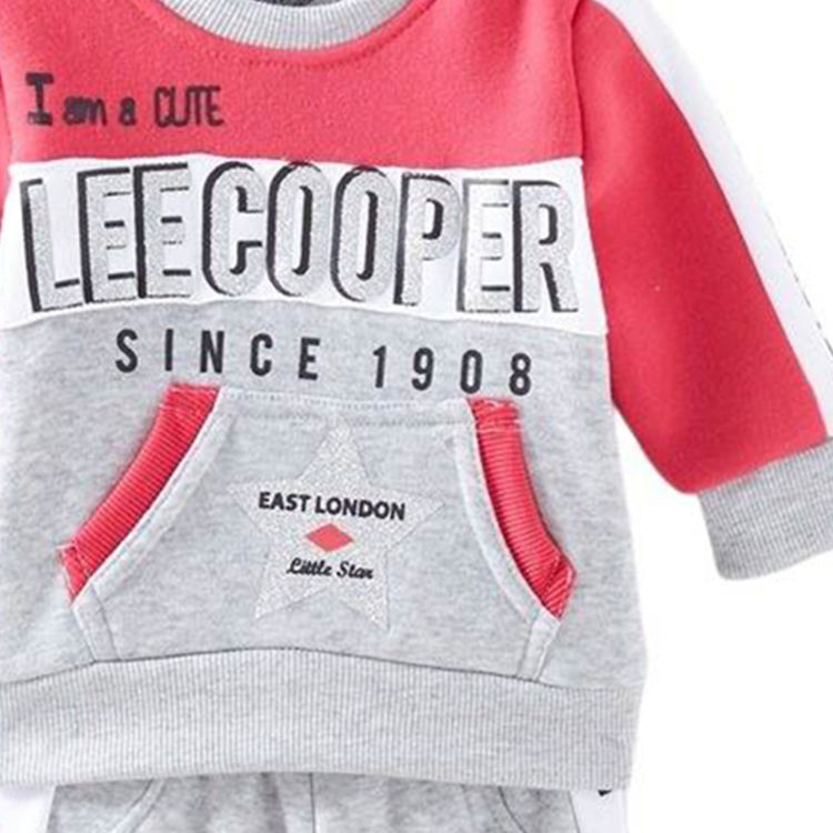 Picture of 8806 LEE COOPER GIRLS THERMAL FLEECY TWO PIECE JOGGING SUIT